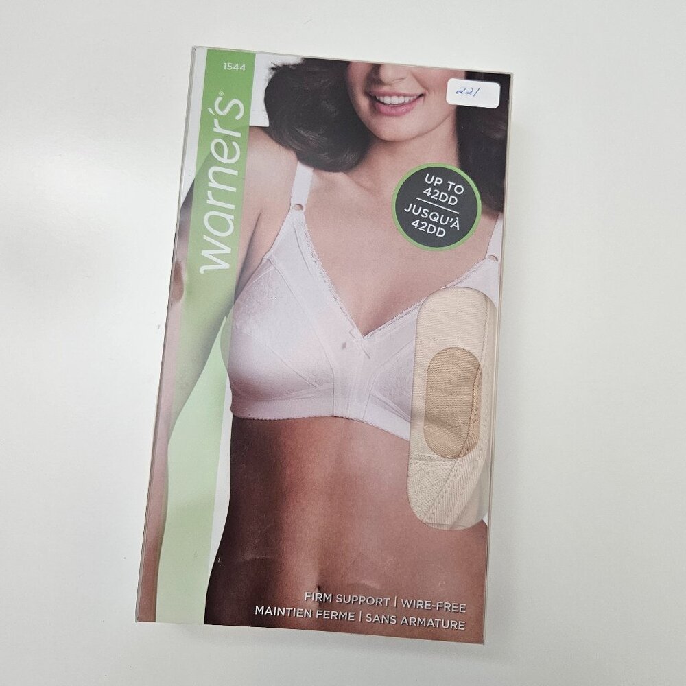 221. Warner's firm support wire free bra. NWT